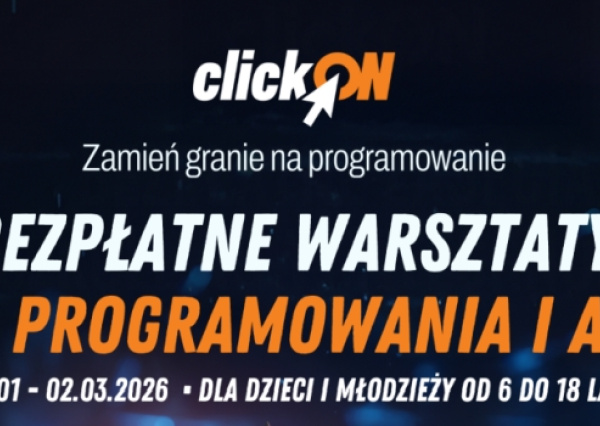 Click ON - bezpłatne zajęcia programistyczne