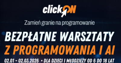 Click ON - bezpłatne zajęcia programistyczne
