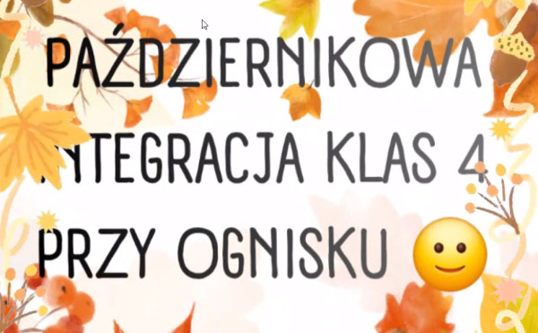 Październikowa integracja klas IV