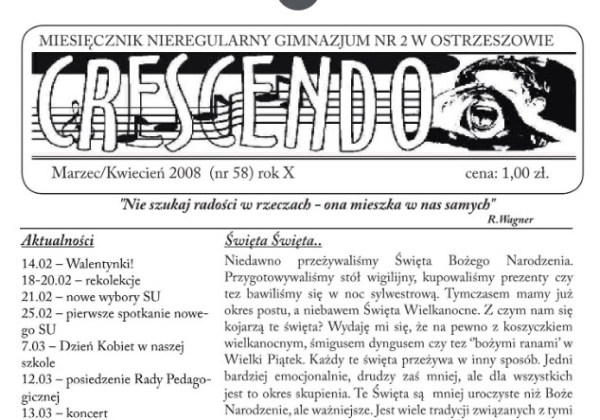 Archiwalne numery CRESCENDO